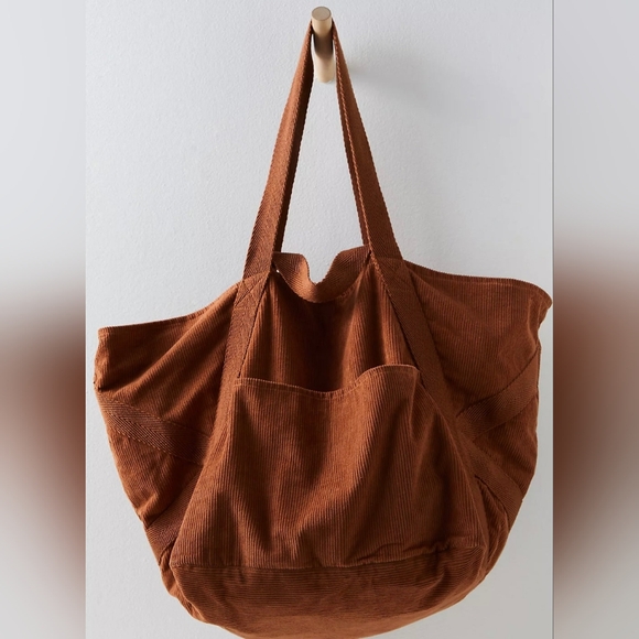 Free People Handbags - Free People NWOT Large MEGA Corduroy Tote
